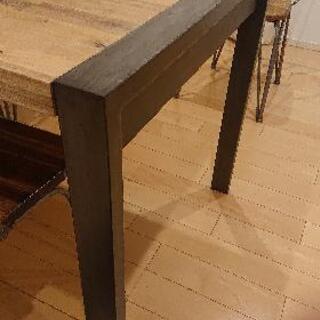 【BOOMS】ダイニングテーブル アイアンチェアー４脚セット