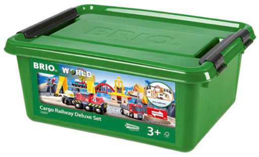 ＢＲＩＯ ブリオ　木製レールウェイ　カーゴレールデラックスセット (３３０９７) 新品　未開封