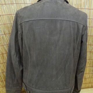 未使用保管品 ティンバーランド シングルライダース ブラウン レザージャケット ヌバック 茶色 牛革 撥水加工 Timberland 札幌市 平岸