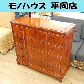 唐木 チェスト 4段 幅100×奥行40×高さ92cm 箪笥 タンス 衣類収納 リビング収納 猫脚 家具☆ PayPay(ペイペイ)決済可能 ☆ 札幌市 清田区 平岡