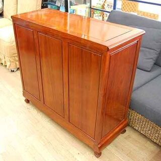 唐木 チェスト 4段 幅100×奥行40×高さ92cm 箪笥 タンス 衣類収納 リビング収納 猫脚 家具☆ PayPay(ペイペイ)決済可能 ☆ 札幌市 清田区 平岡