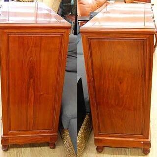 唐木 チェスト 4段 幅100×奥行40×高さ92cm 箪笥 タンス 衣類収納 リビング収納 猫脚 家具☆ PayPay(ペイペイ)決済可能 ☆ 札幌市 清田区 平岡