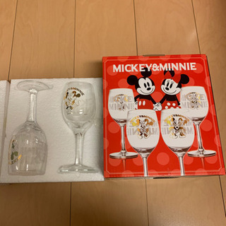 【ネット決済】ワイングラス ミッキーミニー 新品未使用 計10個