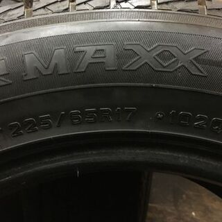 DUNLOP WINTER MAXX SJ8 225/65R17 17インチ スタッドレス 4本 バリ溝 CX-5 エクストレイル ヴァンガード等　(TF406) クレジットカード ＱＲ決済可能
