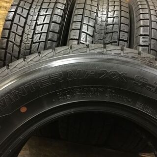 アウトランダー等に ダンロップ WINTER MAXX SJ8 225/55R18 三菱 純正 アルミ PCD114.3 ハブ66 off38 5H 売切!!