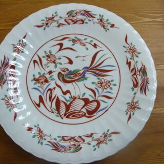 鳥柄　和皿　大皿