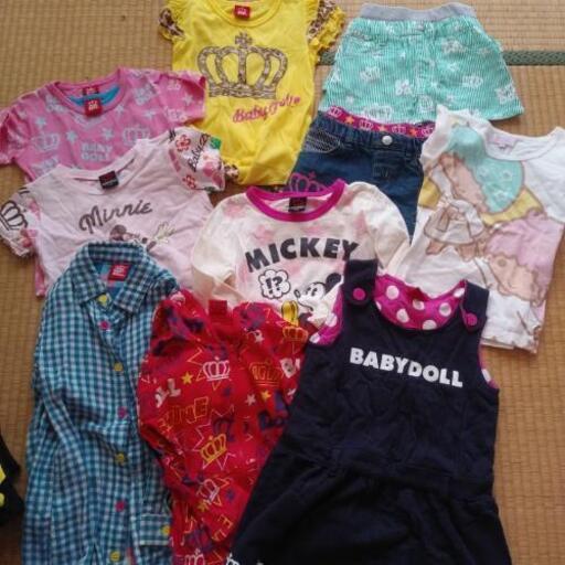 全部ベビードール110cm春夏秋服10着セット ミッキー ミニー キキララ ゆまぴ 姪浜のキッズ用品 子供服 の中古あげます 譲ります ジモティーで不用品の処分