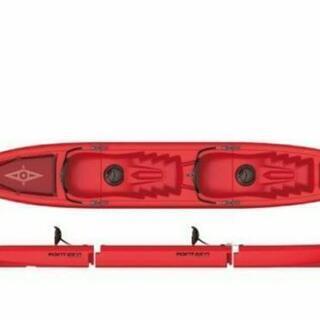 ★超美品★激レア★ディスカバリーカヤック★フィッシングカヤック★釣り用カヤック★2人乗り★組立式★コンパクト★パドル2本付き★レッド