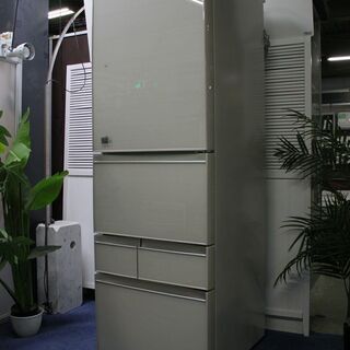 R2459) TOSHIBA 中古 東芝 5ドア冷凍冷蔵庫 GR-J43GXV(ZC) 426L ガラス 
