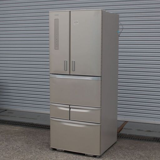 T998) 東芝 ノンフロン冷凍冷蔵庫 GR-F48FX(NC) 6ドア 481L 2013年製