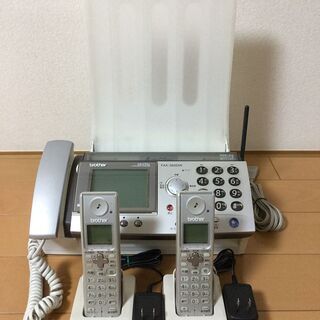 ファックス機、子機２台【brother FAX-360DW】、及...