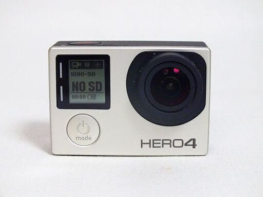 【苫小牧バナナ】GoPro/ゴープロ ウェアラブルカメラ HERO4 シルバーエディション CHDHY-401-JP 自撮り棒付属♪