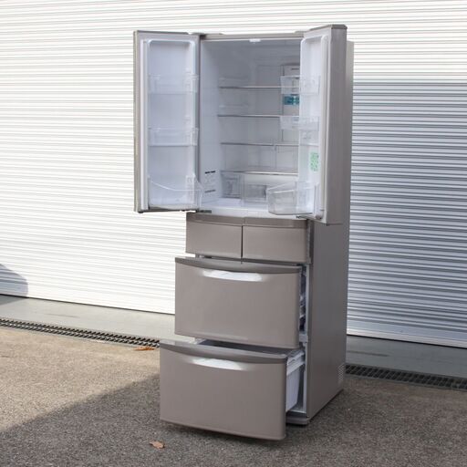 T996) 日立 ノンフロン冷凍冷蔵庫 R-SF42BM 6ドア 415L 2012年製
