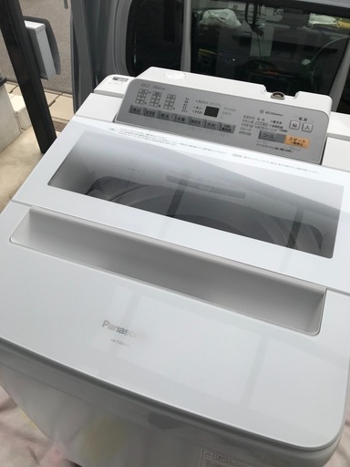 取引中2016年製パナソニック全自動洗濯機容量8キロ美品。千葉県内配送無料。設置無料。