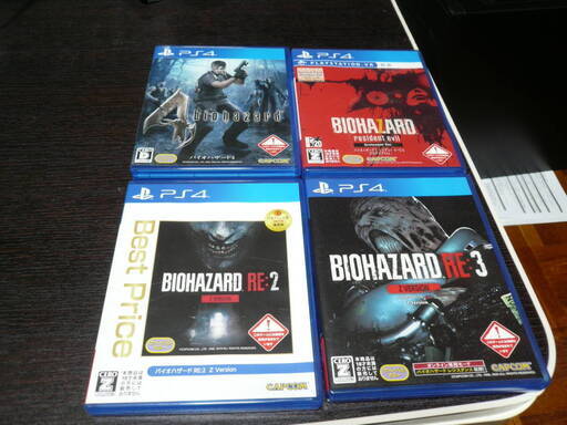 PS4 バイオハザード4 ５６7 RE2 RE3 セット 中古動作確認済みの出品になります。
