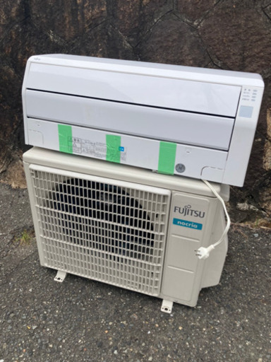 エアコン　富士通　nocria AO-C22H 2018年製　使用可能　冷媒R32 リモコン付　引取のみ