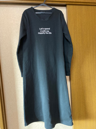 Chip Clip 裏起毛ロングワンピース黒 檸檬 揖保のワンピースの中古 古着あげます 譲ります ジモティーで不用品の処分