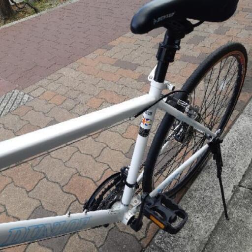 売り切れました【中古自転車】クロスバイクDUNLOP18speed 白 (サイクル 
