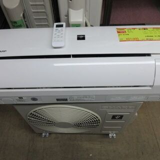 K02043　シャープ　中古エアコン　主に6畳用　冷2.2kw／...