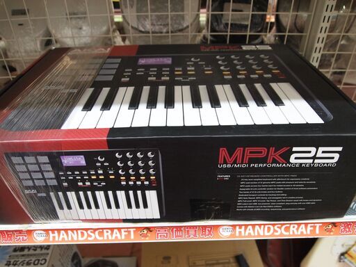 【引取限定】 AKAI　MIDI コントロール キーボード　中古品　MPK25　【ハンズクラフト八幡西店】