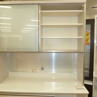 高級☆k102☆高級食器棚・レンジボード☆パモウナ☆幅1200㎜☆ブルモーション機能付き☆近隣配達、設置可能