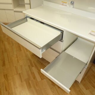 高級☆k102☆高級食器棚・レンジボード☆パモウナ☆幅1200㎜☆ブルモーション機能付き☆近隣配達、設置可能