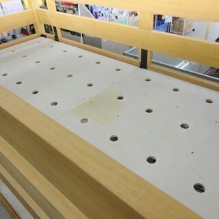 ►二段ベッド セミシングルサイズ 無印良品 木製 ハシゴ付き 良品計画 ☆ PayPay(ペイペイ)決済可能 ☆ 札幌市 北区 屯田 