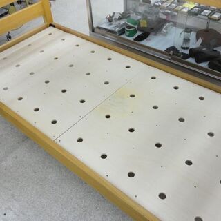 ►二段ベッド セミシングルサイズ 無印良品 木製 ハシゴ付き 良品計画 ☆ PayPay(ペイペイ)決済可能 ☆ 札幌市 北区 屯田 