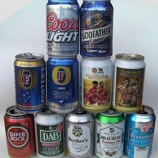 輸入ビール★海外の珍しいBEERの空き缶コレクション10缶セット...