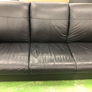 IKEA 3人掛けソファ ブラック