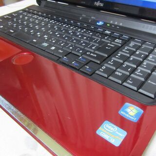 【SSD240GB】富士通 FM-V　AH54/D  Core i3  2310M 第２世代デュアルコアCPU、15.6型液晶、Windows10  64bit、SSD 240GB、メモリ4 GB、無線・有線LAN、HDMI、DVD・CD、MS Office365(ver2016)インストール済。カメラ付き。 SSD240GB】富士通 FM-V AH54/D Core i3 2310M 第2世代デュアルコアCPU