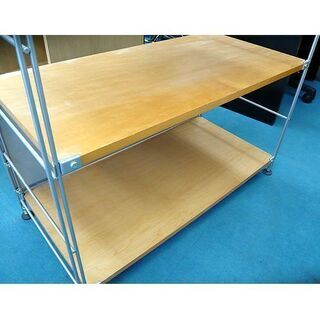 〇【無印良品 ステンレスユニットシェルフ 幅84cmタイプ 3段】棚 MUJI