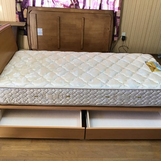 中古 フランスベットシングル 引き出し付き①