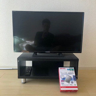 SONY 32型　外付けHD テレビ台　三点セット‼️ SONY 2017年製 32型 テレビ台＋外付けハードディスク付き 三点セット