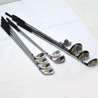 ゴルフクラブ10本セット 右利き用 FLEX-R キャディバッグ スタンド式 