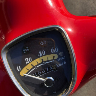リトルカブ 赤 ホンダ 実働車 便利なリアボックス付き オイル交換済