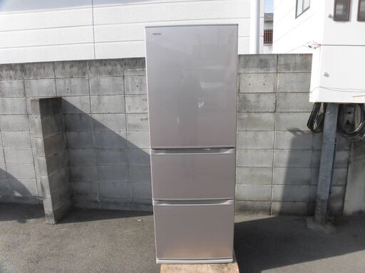 JMR0134)TOSHIBA/東芝 3ドア 冷凍冷蔵庫 GR-G38S(NP) 2015年製 375L 中古品・動作OK♪【取りに来られる方限定】