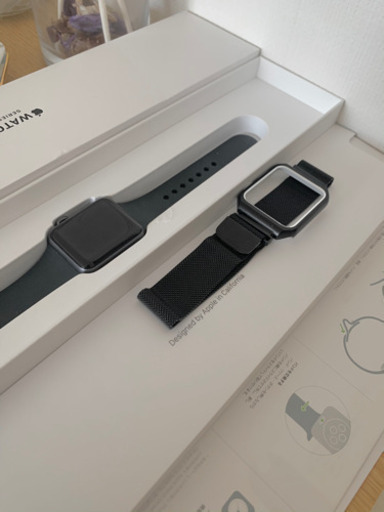 Apple Watch アップルウォッチ series3 替えバンドル＋カバー付き