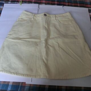 Мサイズ　スカート　レモン色　スカート丈約41センチ　
