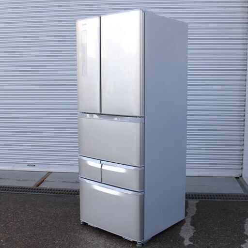 T014) 東芝 ノンフロン冷凍冷蔵庫 GR-K47FR(S) 6ドア 473L 2016年製 観音開き フレンチドア 24時間自動節電 冷蔵庫 TOSHIBA