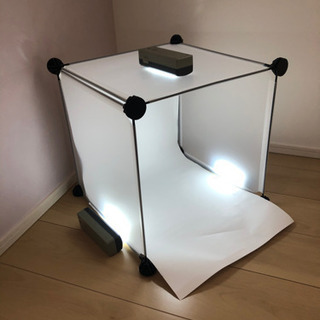 美品 撮影ボックス LEDライト付き 写真撮影小物 