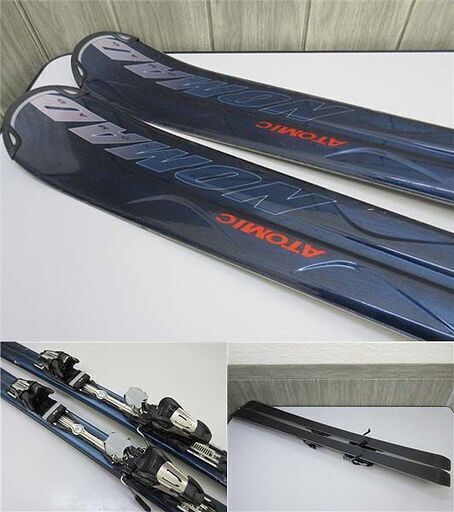 ss1906 アトミック カービングスキー 3点セット 155cm 青系 ATOMIC ノマド ブルームーン NOMAD BLUE MOON ブルー系 板 ビンディング ストック スキーセット