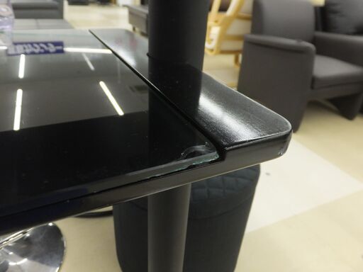 札幌清田区 あずま工芸 Royce Counter Table カウンターテーブル ガラス天板 GCT-2511 1200×450×900mm -  その他