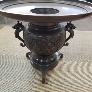 【古いのに美品！】　美術品？　和室に　花瓶、ツボ、火鉢