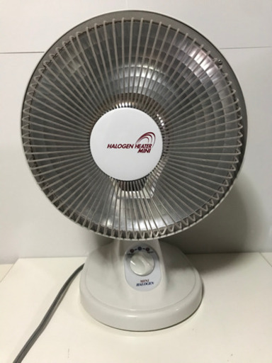 ストーブ ハロゲンヒーター ミニ 動作品 首振り