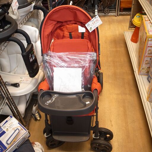 JOOVY 二人乗りベビーカー Caboose レッド【モノ市場知立店】125