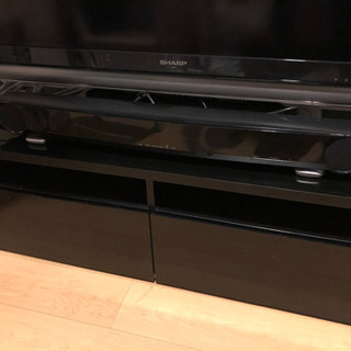 シャープAQUOS LC46RX1W 液晶テレビ＋YAMAHAスピーカー＋鏡面テレビ台 