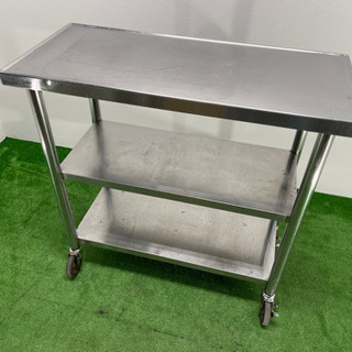 業務用 ステンレス キャスター付き 3段 ワゴンカート W900xD400xH850mm