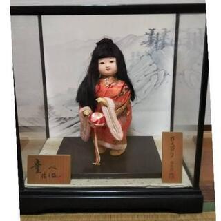 【ネット決済】日本人形　童べ　女の子　ガラスケース入り