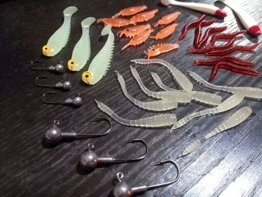 大量ワーム系ルアー 針 未使用新品 三華堂 東大島のその他の中古あげます 譲ります ジモティーで不用品の処分